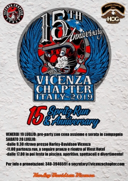 #9314 – 15th Spritz Run & Anniversry – Vicenza Chapter (Sabato 20 Luglio 2019)
